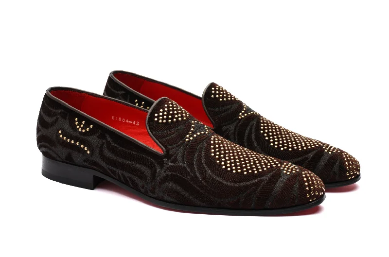 The Tuvan Diamond Loafers - Brown