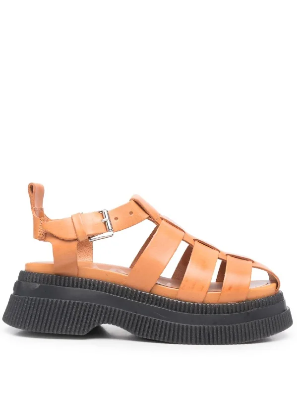 Creepers Grid Sandal - Tannin