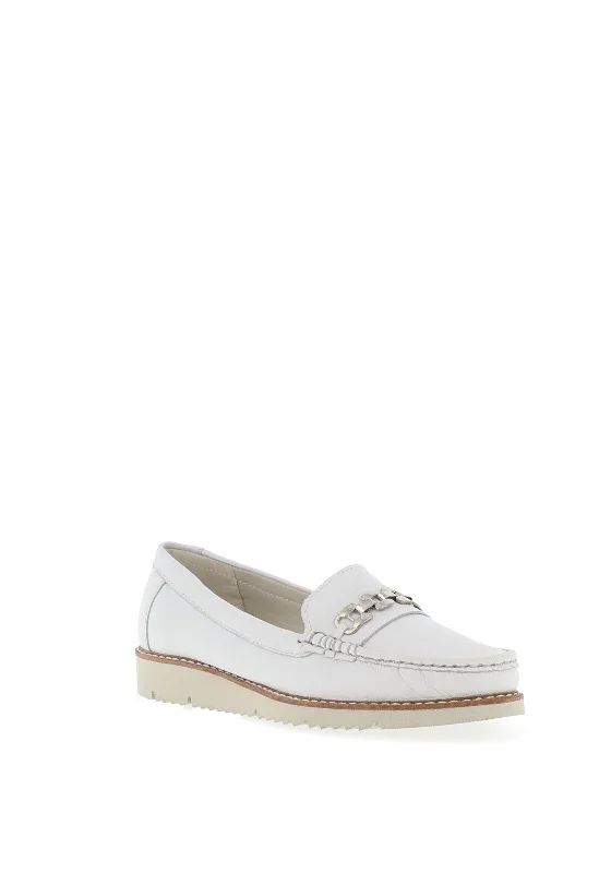 Dubarry Hallie Leather Loafers, White