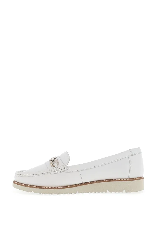 Dubarry Hallie Leather Loafers, White