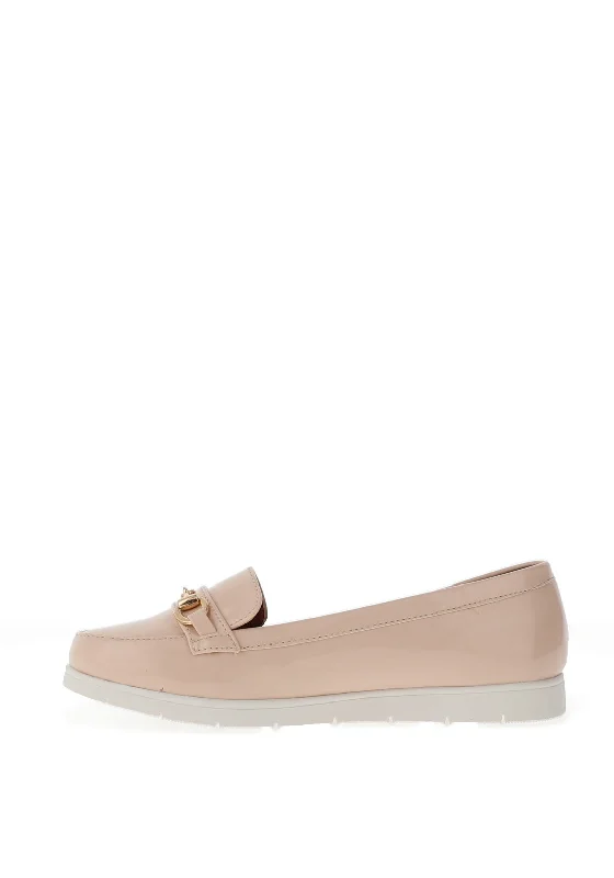 Redz Patent Deck Shoes, Blush