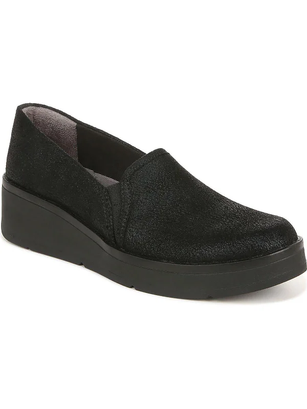 Free Spirit Womens Comfort Wedge Slip-On Sneakers