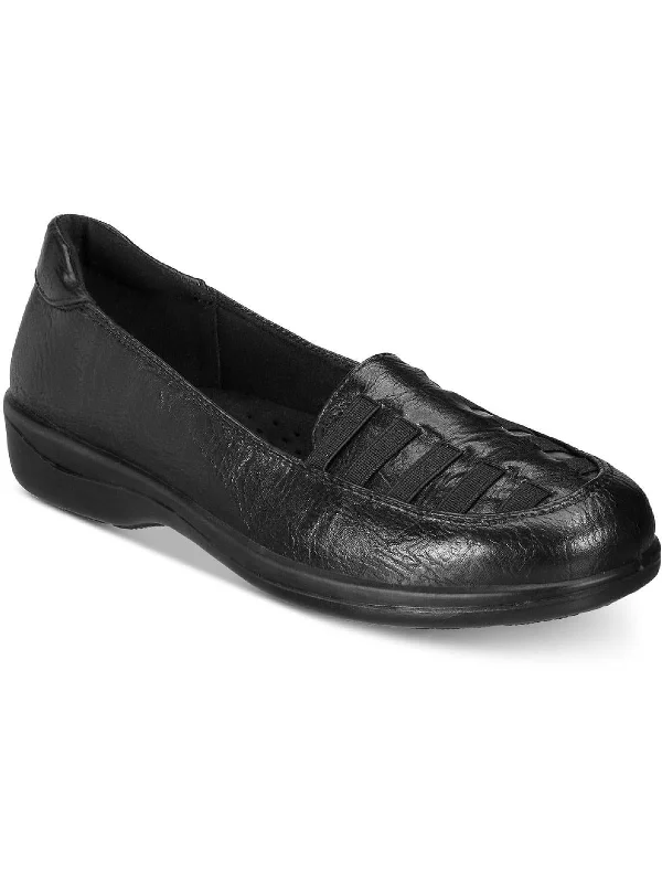 Genesis Womens Faux Leather Slip On Loafers