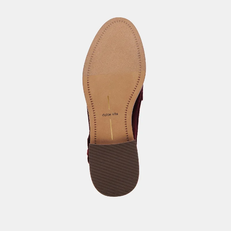 HARDI LOAFERS WINE VELVET