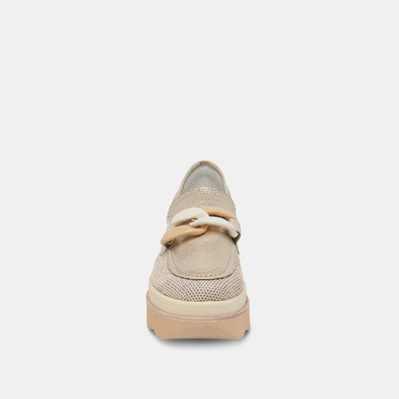 JAKSEN SNEAKERS GOLD MESH