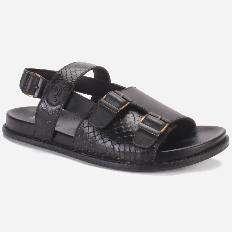 Men ""REEVZ"" Leather Open Toe Summer Sandals