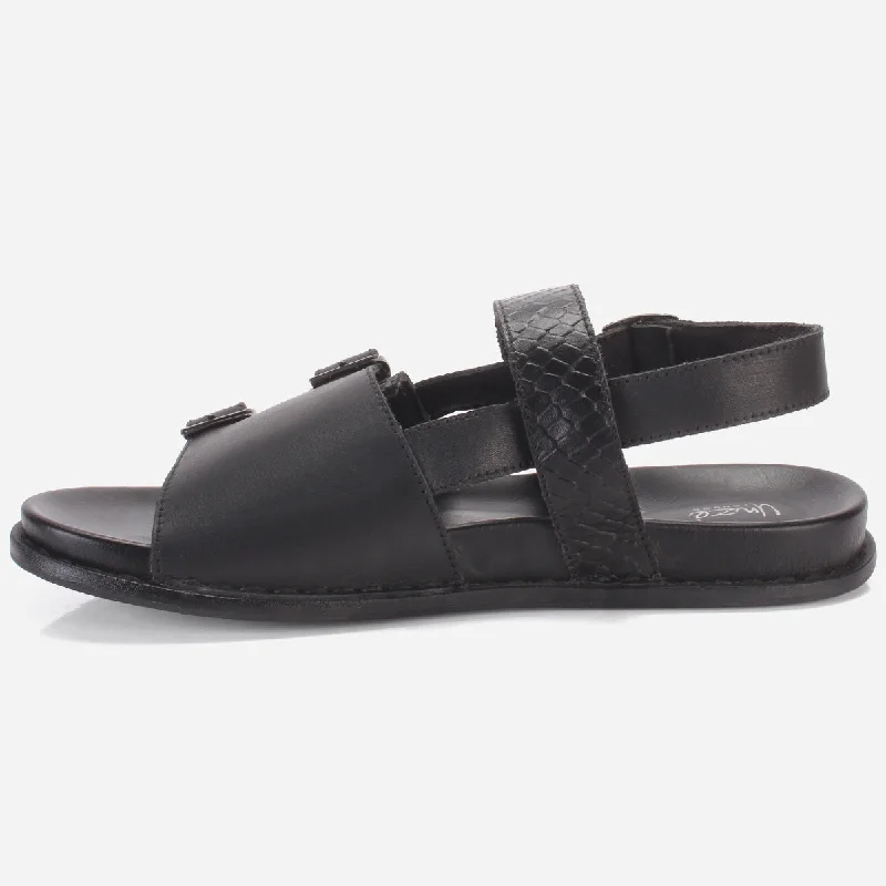 Men ""REEVZ"" Leather Open Toe Summer Sandals