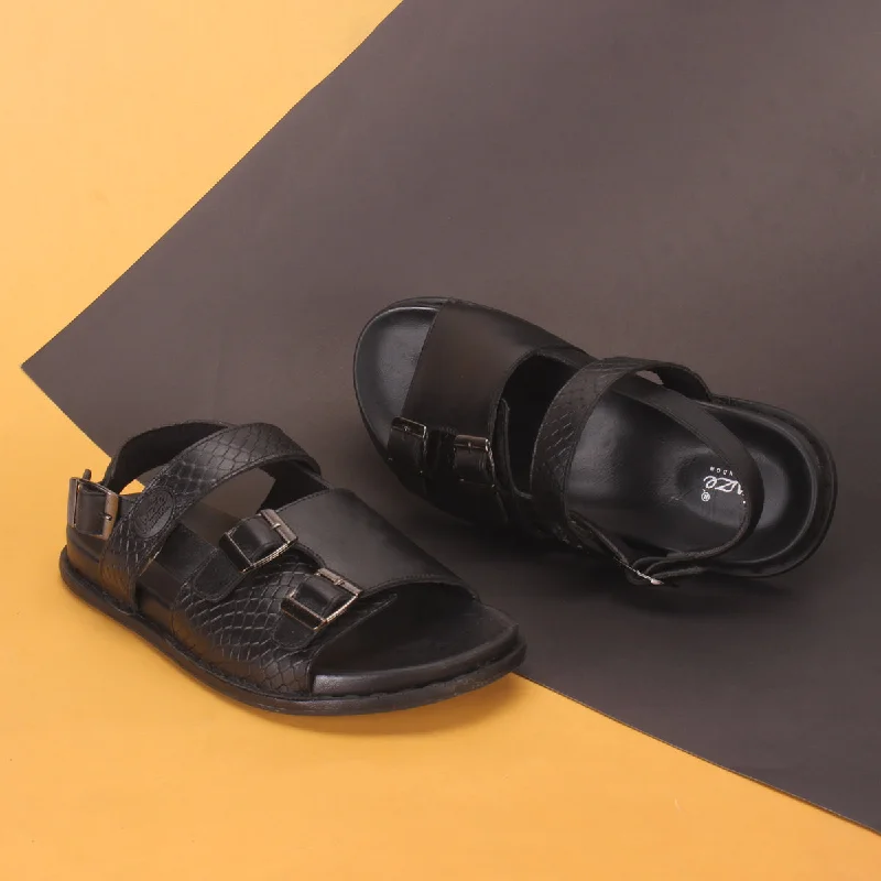 Men ""REEVZ"" Leather Open Toe Summer Sandals