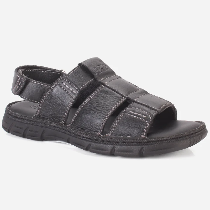 Mens ""CLETO"" Stylish Leather Summer Sandals