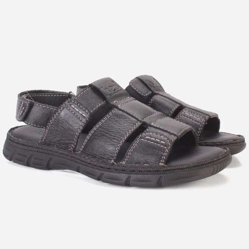 Mens ""CLETO"" Stylish Leather Summer Sandals