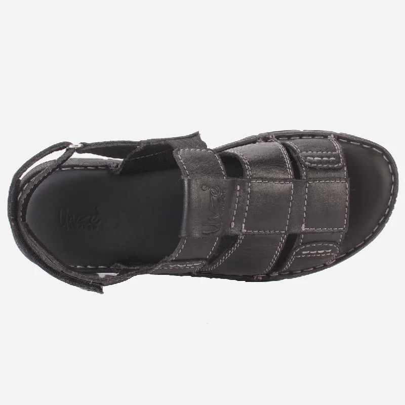 Mens ""CLETO"" Stylish Leather Summer Sandals