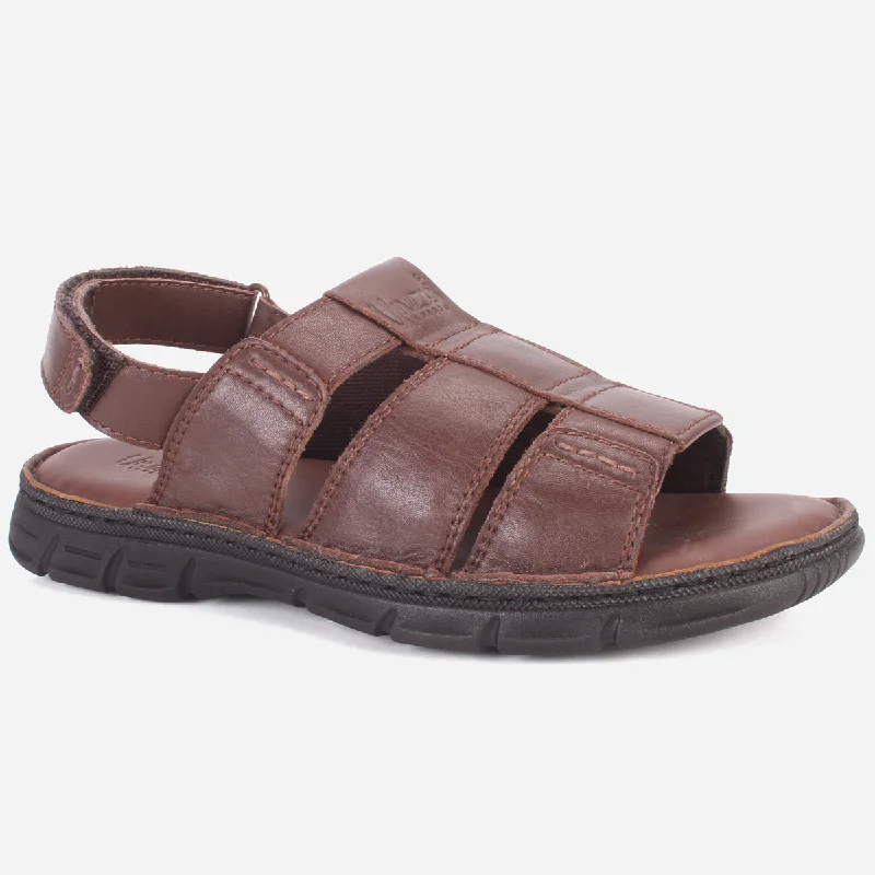 Mens ""CLETO"" Stylish Leather Summer Sandals