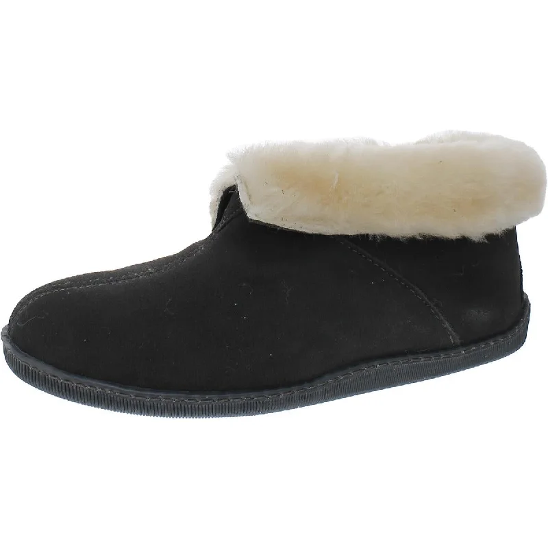 Minnetonka Mens SHEEPSKIN Leather Sheep Fur Lined Booties