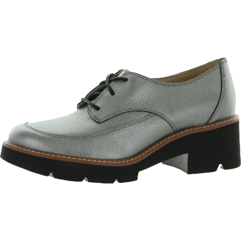 Naturalizer Womens Devin Leather Heel Oxfords