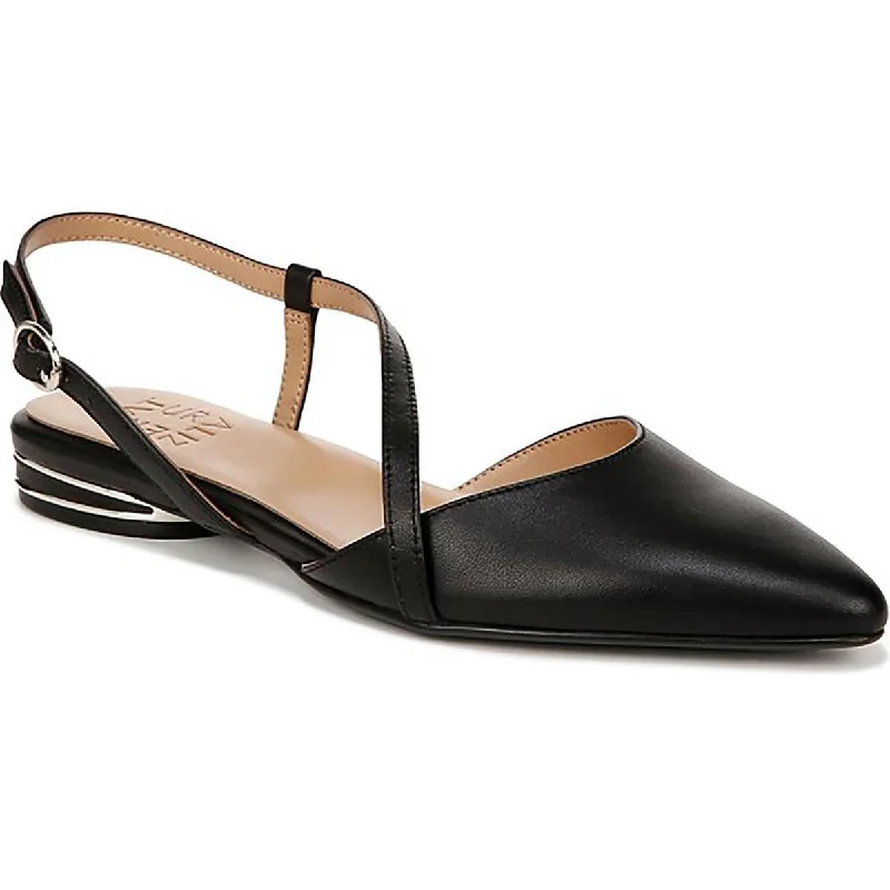 Naturalizer Womens Hawaii Leather Pointed Toe Slingbacks