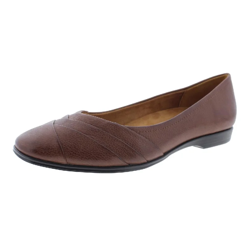 Naturalizer Womens Jaye Leather Round Toe Flats