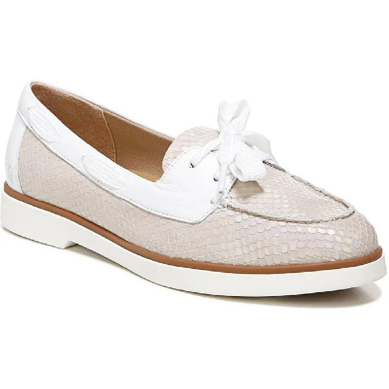 Naturalizer Womens Korrine-Boat Leather Slip On Boat Shoes