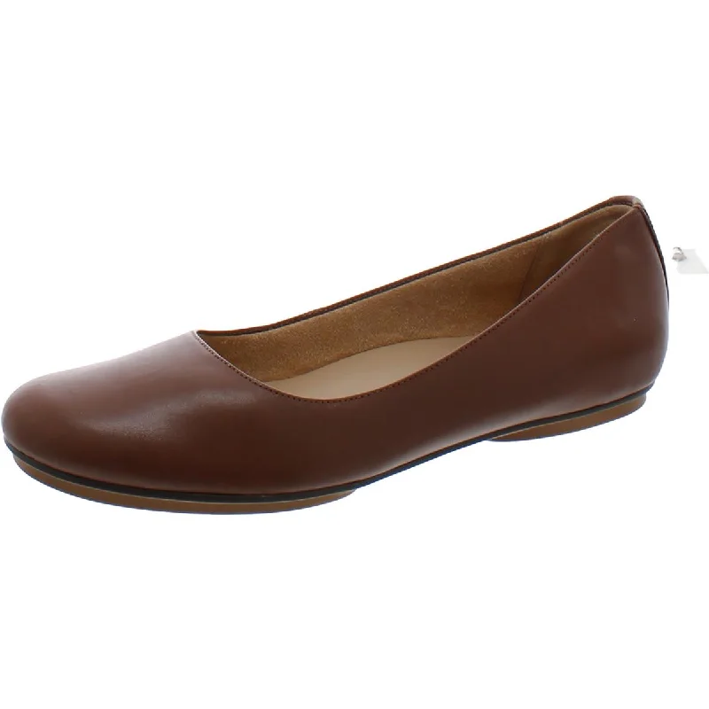 Naturalizer Womens Maxwell Leather Slip On Ballet Flats