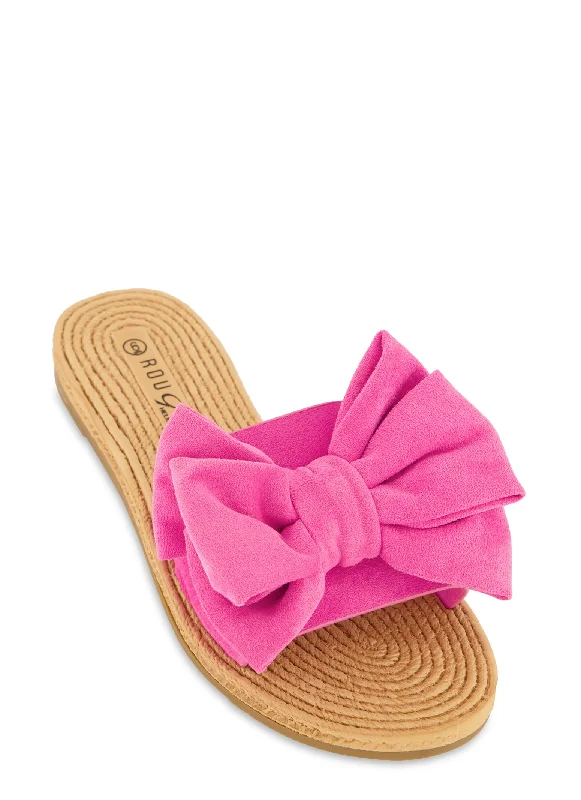 Bow Band Flat Sandals