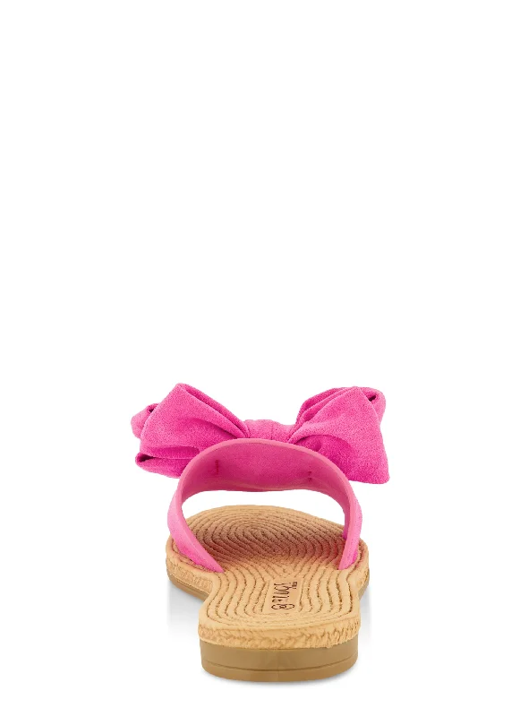 Bow Band Flat Sandals