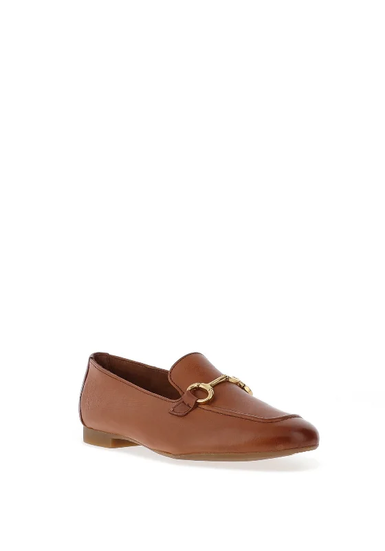 Paul Green Leather Loafers, Tan