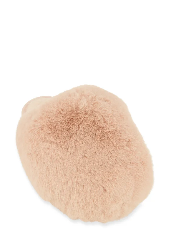 Faux Fur Sherpa Lined Slippers