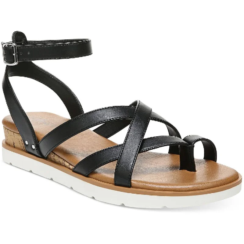 Style & Co. Womens Darla Padded Insole Thong Wedge Sandals