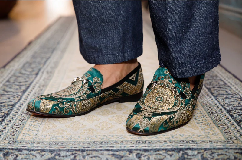 The Baroque Loafers - Green