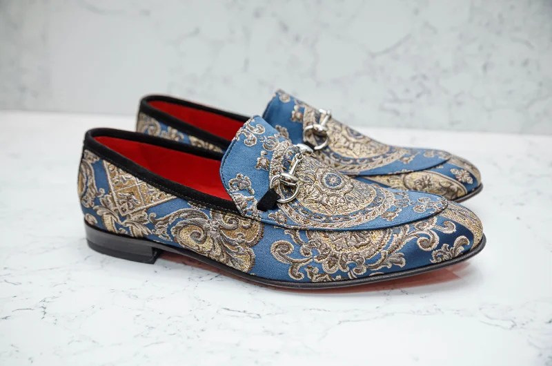 The Baroque Loafers - Blue