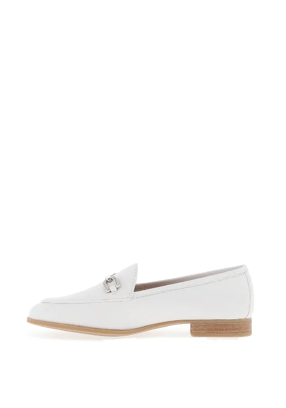 Unisa Dalcy Leather Chain Loafer, White