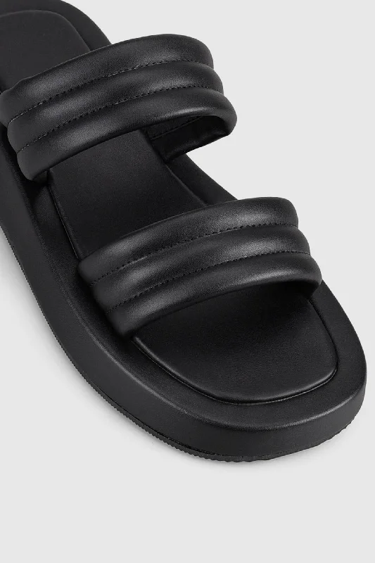 VERALi Boss Flatform Slides Black Smooth