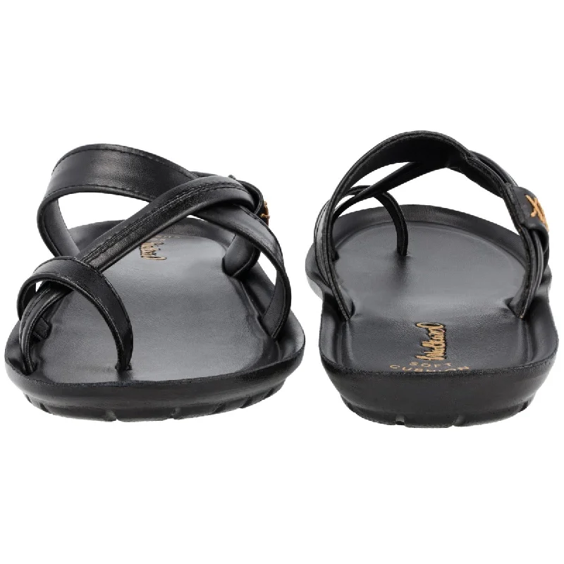 Walkaroo Men Cross Strap Slide Sandals  - 13322 Black