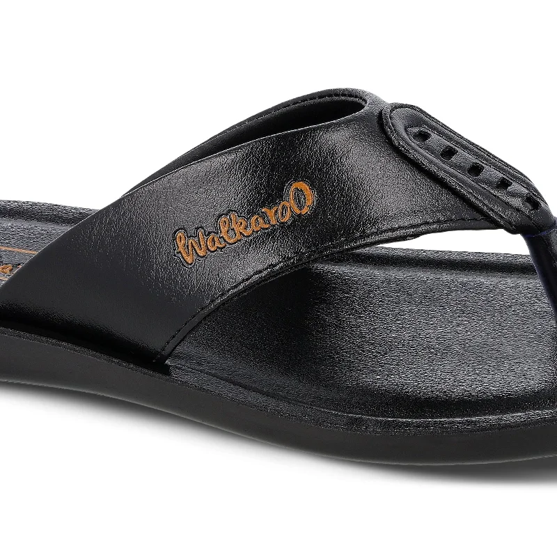 Walkaroo Men Sandals  - WG5060 Black