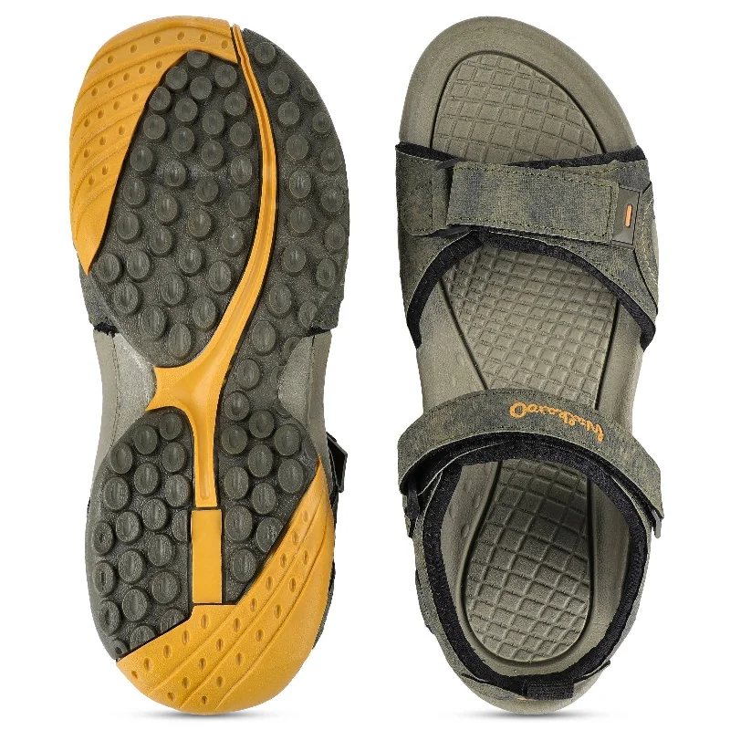 Walkaroo Men Sandals  - WC4415 Olive Green