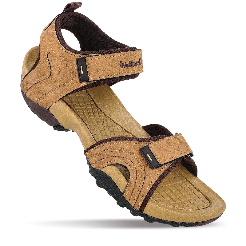 Walkaroo Men Sandals  - WC4415 Tan