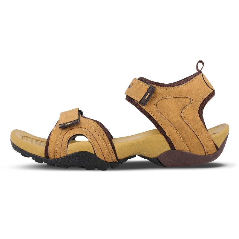 Walkaroo Men Sandals  - WC4415 Tan