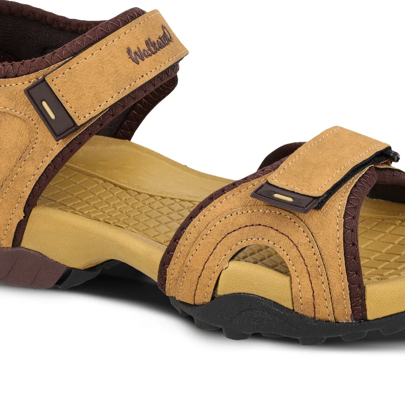 Walkaroo Men Sandals  - WC4415 Tan