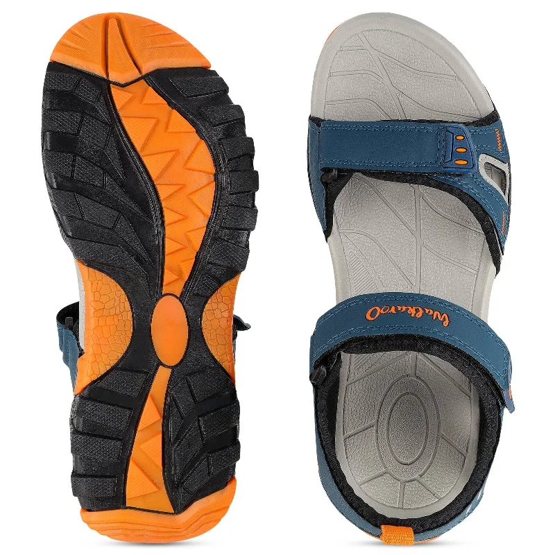 Walkaroo Men Sandals  - WC4426 Blue Orange