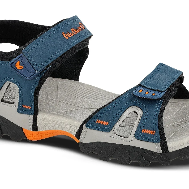 Walkaroo Men Sandals  - WC4426 Blue Orange