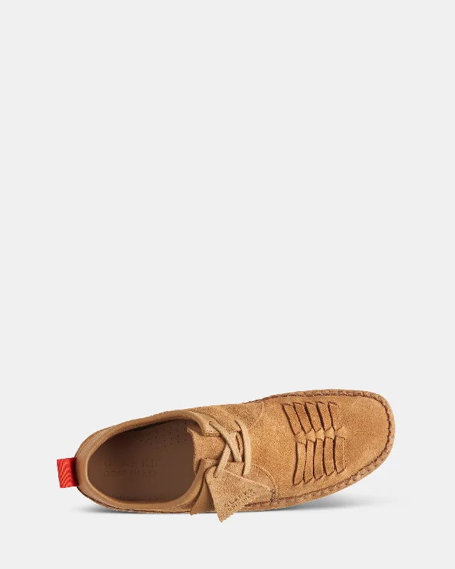 Weaver Weft Light Tan Suede