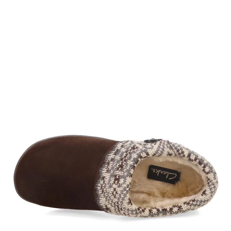 Women's Clarks, Knit Collar Slipper