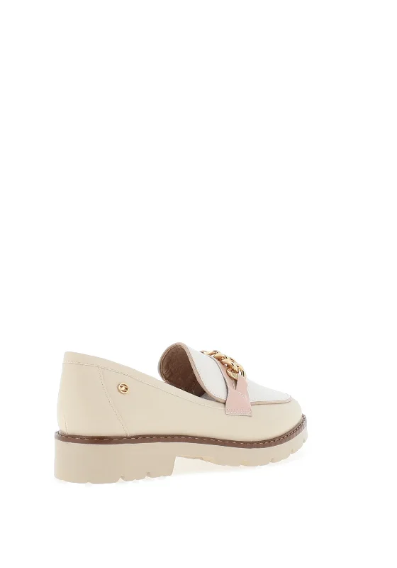 Zanni & Co Daqia Chain Loafers, Shell Blush