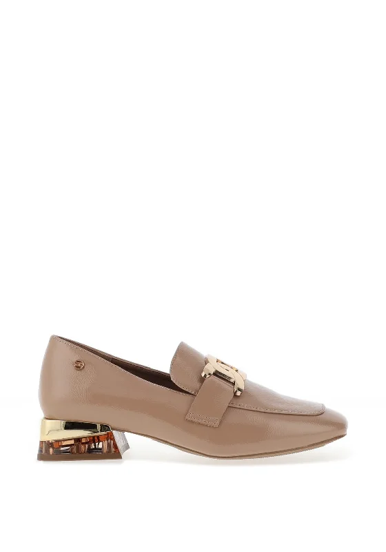 Zanni & Co. Laocai Block Heel Loafers, Blush