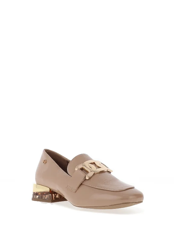 Zanni & Co. Laocai Block Heel Loafers, Blush