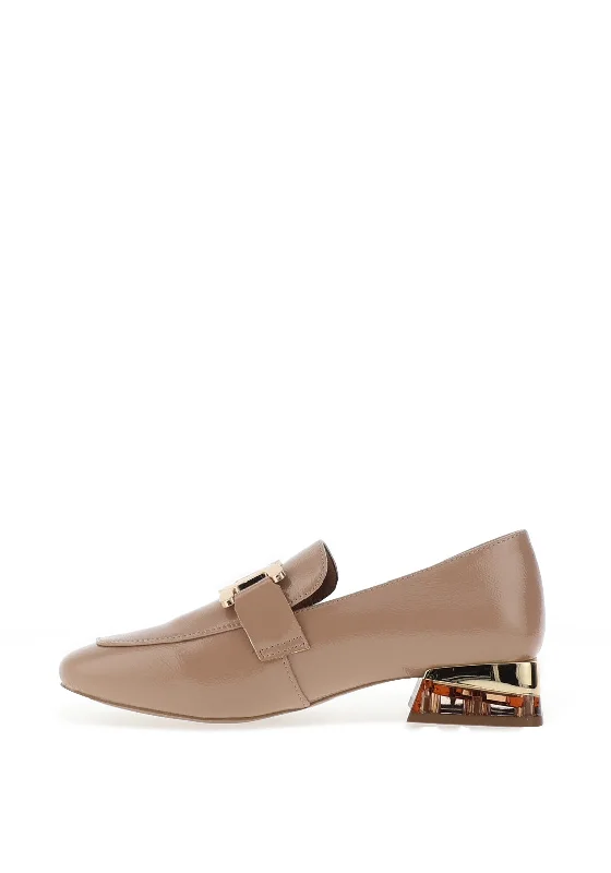 Zanni & Co. Laocai Block Heel Loafers, Blush