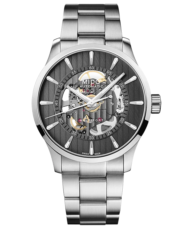 MIDO - Multifort Skeleton Automatic Men's Watch - M0384361106100 - 784937